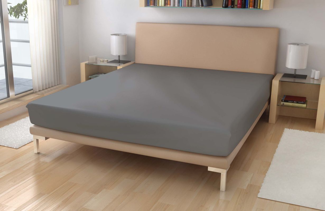 Prostěradlo Micro EXKLUSIVE Středně šedá 180/200